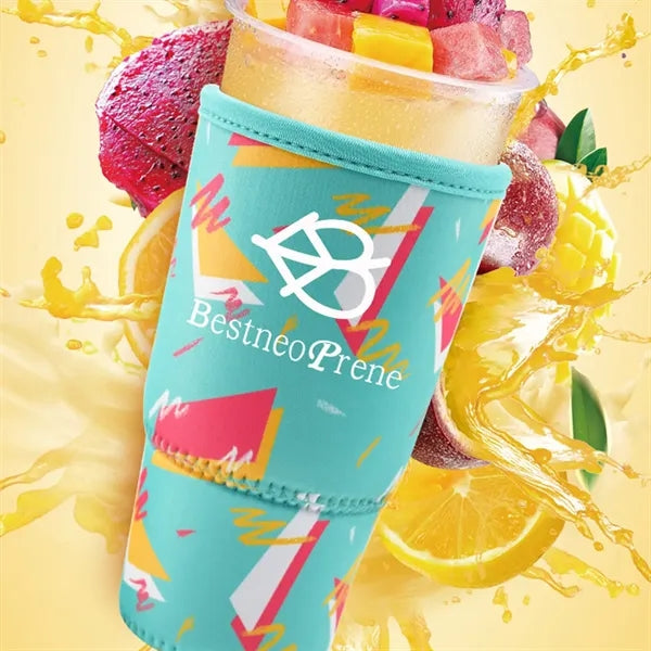 Iced Coffee Cold Soda Insulated Neoprene Cup Sleeve