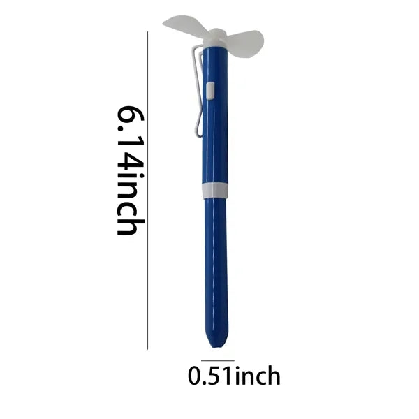 Mini Fan with Ballpoint Multifunction Metal Pens