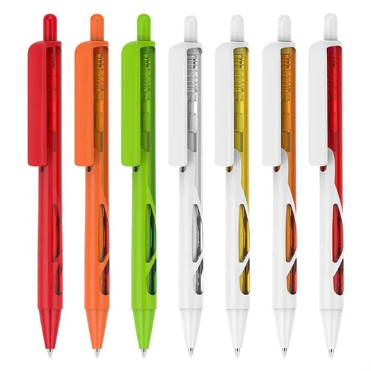 Plastic Hallowed Transparent Click Ballpoint Pen
