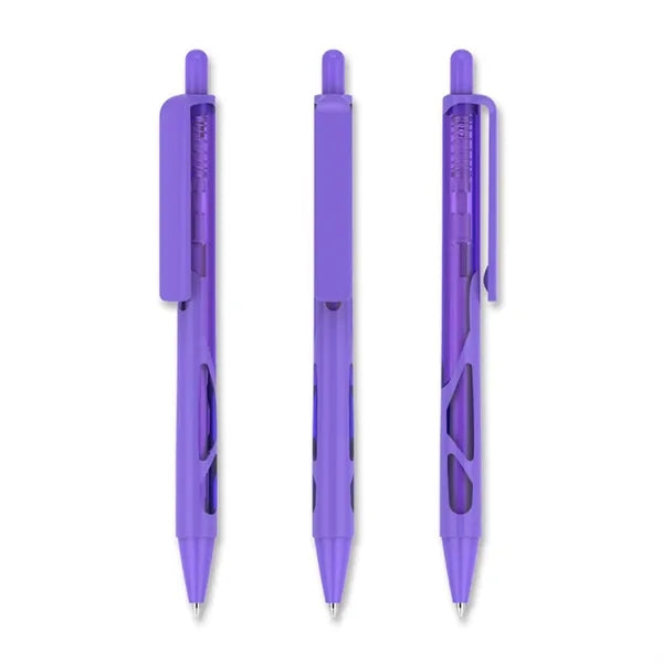Plastic Hallowed Transparent Click Ballpoint Pen