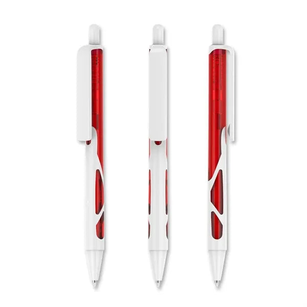 Plastic Hallowed Transparent Click Ballpoint Pen