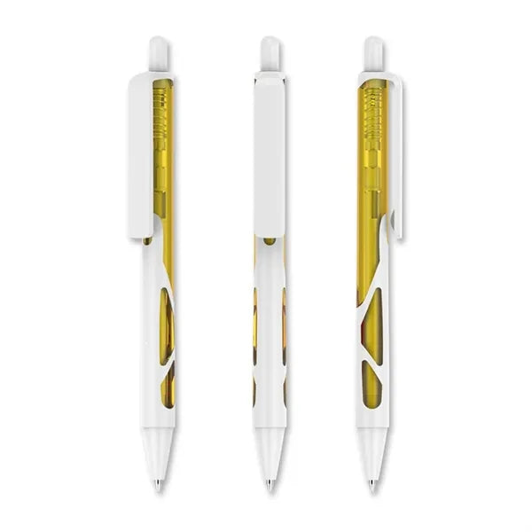 Plastic Hallowed Transparent Click Ballpoint Pen