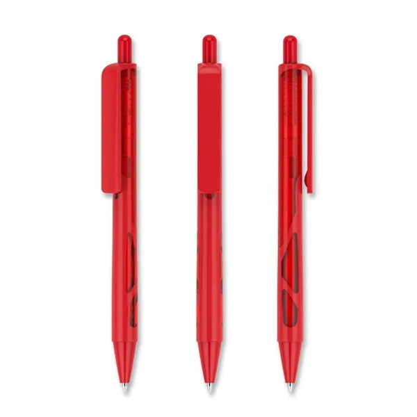 Plastic Hallowed Transparent Click Ballpoint Pen