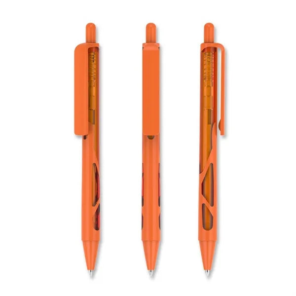 Plastic Hallowed Transparent Click Ballpoint Pen