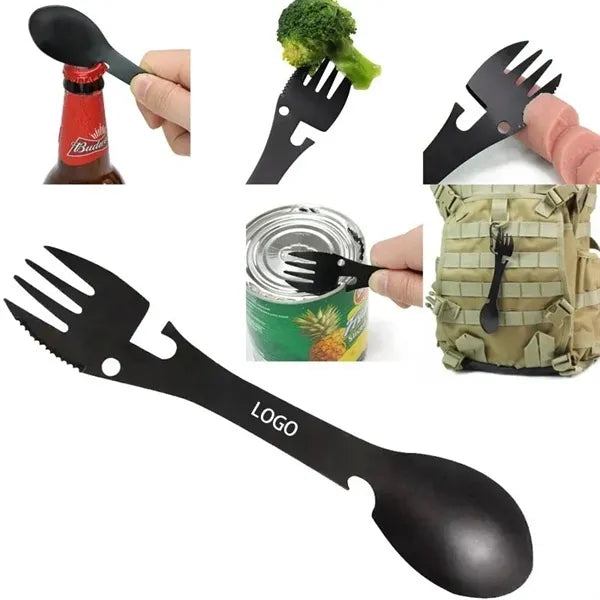 Multifunctional Portable Stainless Steel Fork Spoon