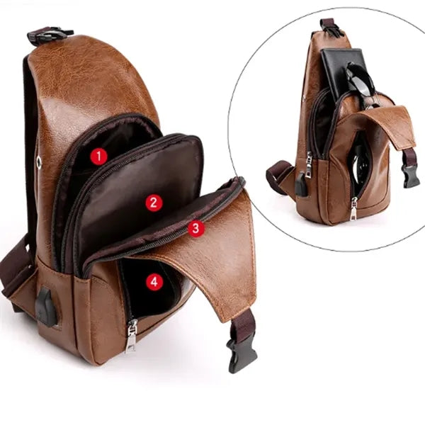 PU Shoulder Cross Chest Bag