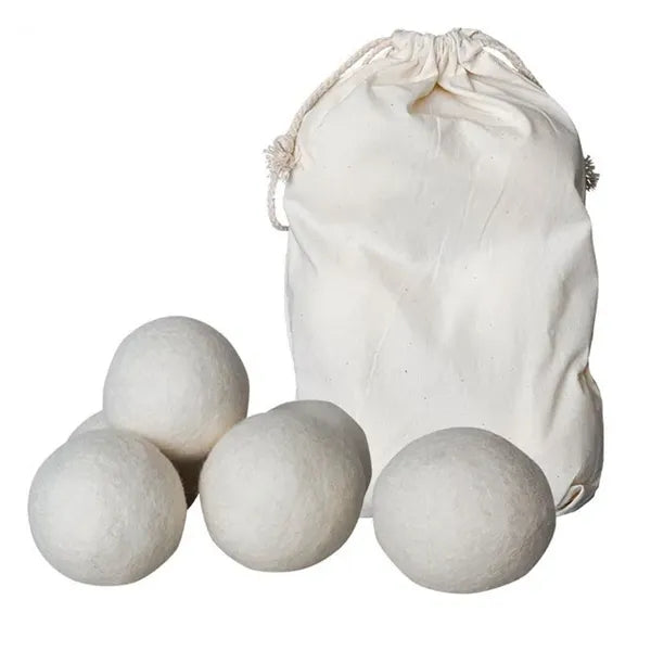 6 Pieces Wool Dryer Balls And Bag Set