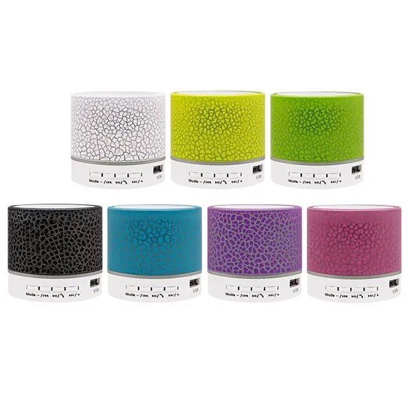 Portable Crack Wireless Mini BT Speaker with LED Light