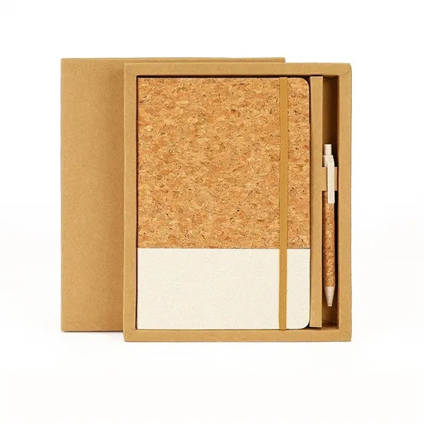 A5 Cork Fabric Notebook Set