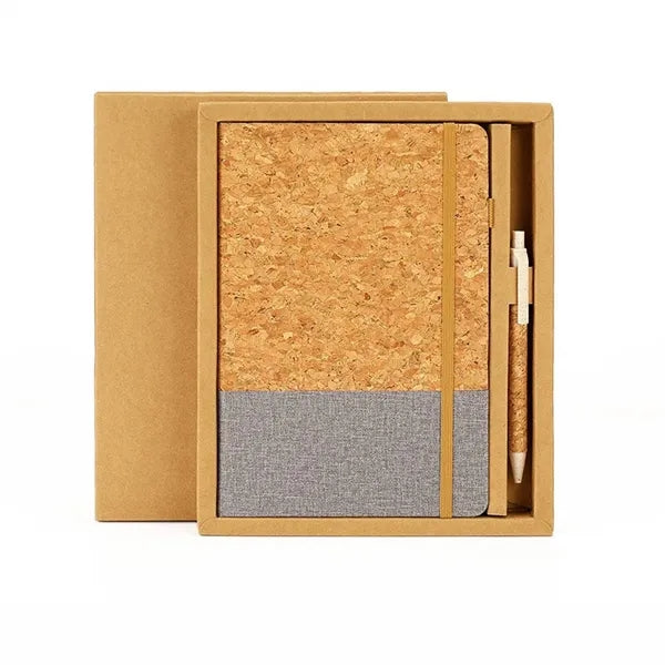 A5 Cork Fabric Notebook Set