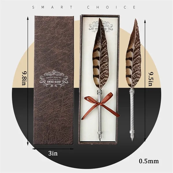 Feather Pen 0.5Mm Writing School Office Supply