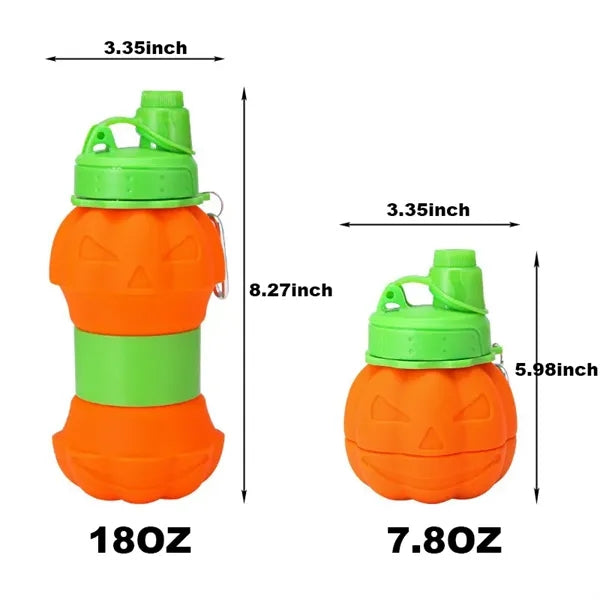 Pumpkin Silicone Folding Bottle