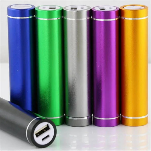 2600mAh Mini Metal Portable Power Bank Battery Charger