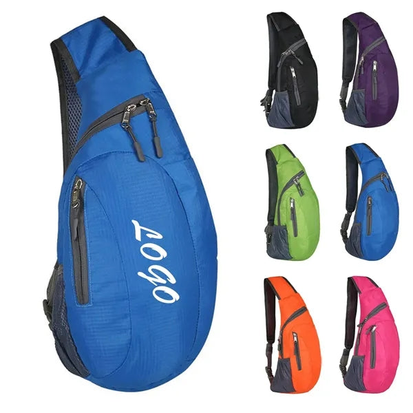 Foldable Hiking Crossbody Sling Backpack