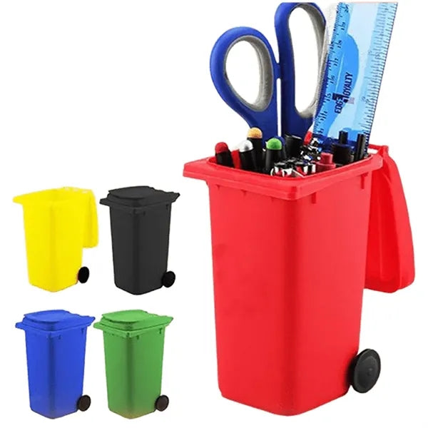 Desktop Mini Trash Bin Pencil Holder