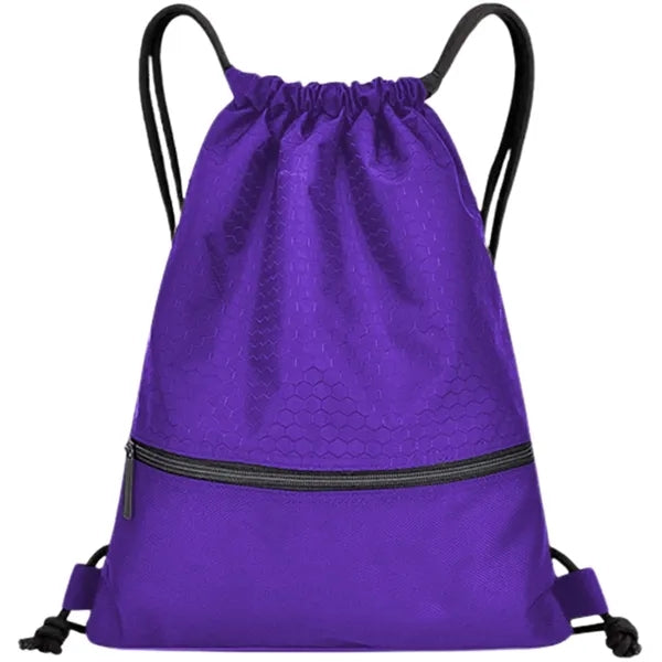 Football Shape Fabric Drawstring with Zipper