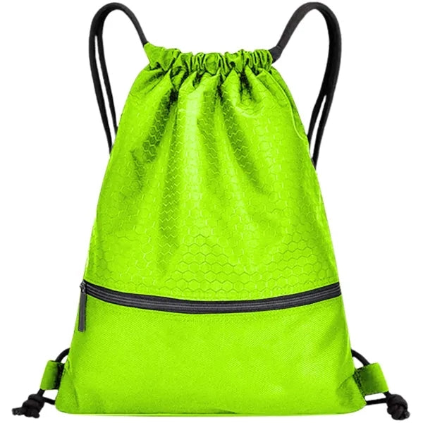 Football Shape Fabric Drawstring with Zipper