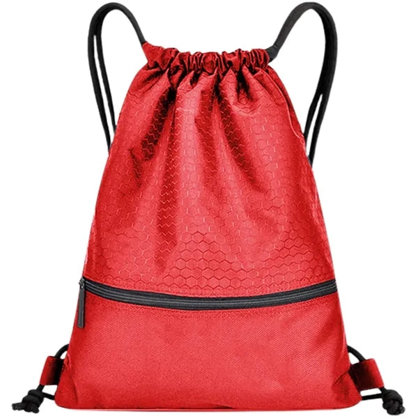Football Shape Fabric Drawstring with Zipper