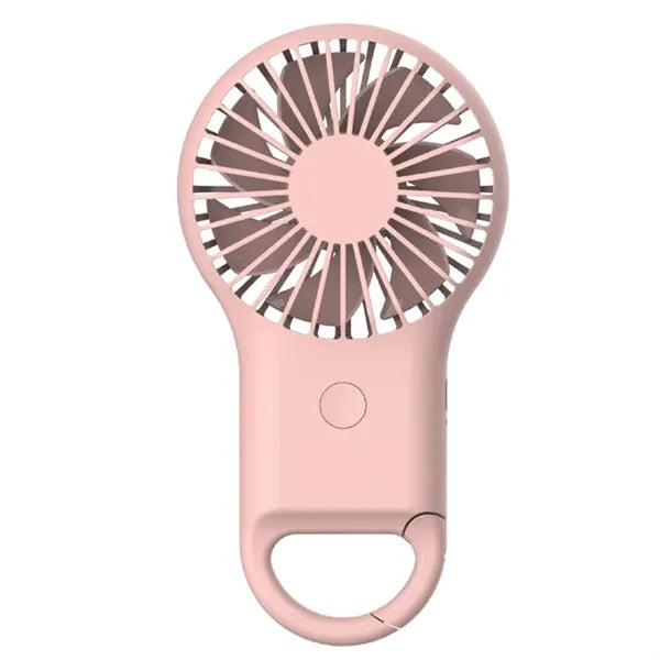Rechargeable Handheld Fan with Carabiner