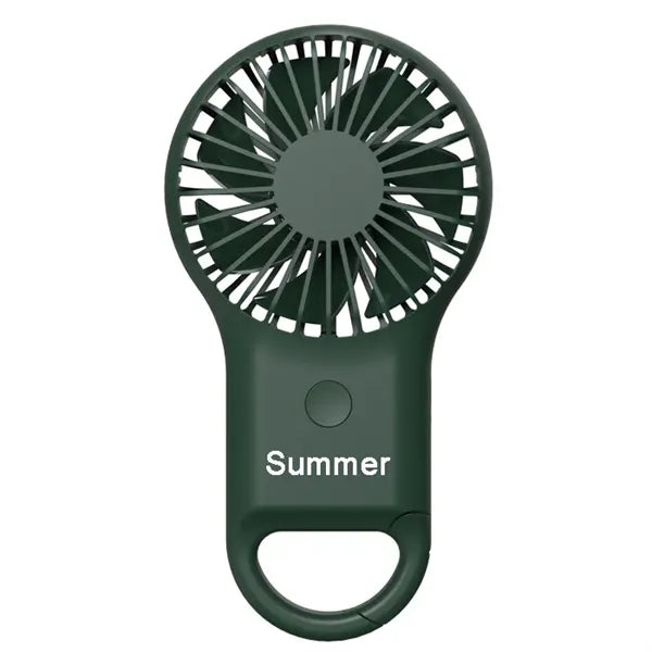 Rechargeable Handheld Fan with Carabiner