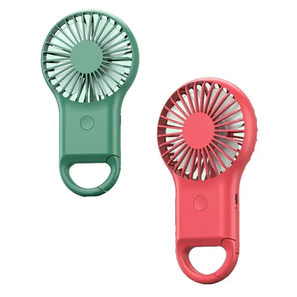 Rechargeable Handheld Fan with Carabiner