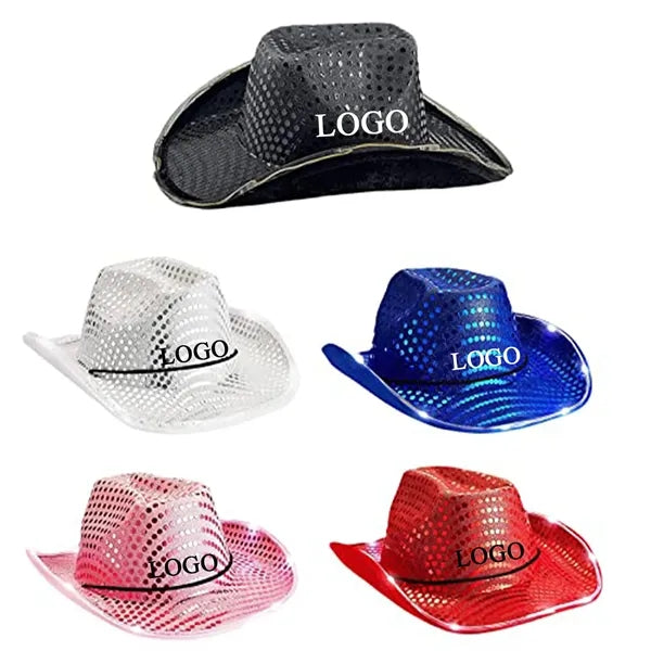 Cowboy Hat With Lights Big Brim Eva Composite Styling