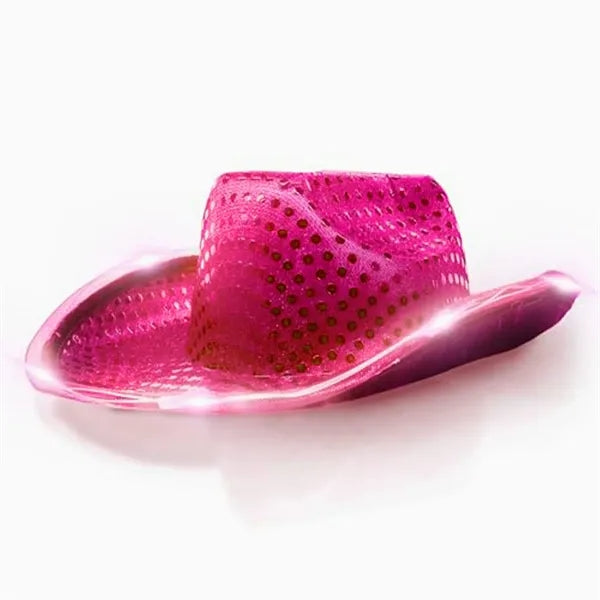 Cowboy Hat With Lights Big Brim Eva Composite Styling