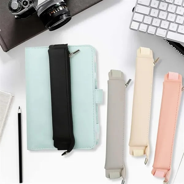 PU Adjustable Elastic Band Pen Holder