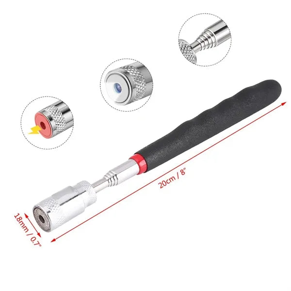 Quick Release With Led Light Extendable Magnet Pick Up Tool