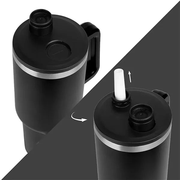 Malden Double Wall Vacuum Seal Mug with Flexible Straw 40 oz