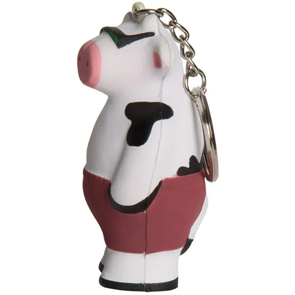Cool Beach Cow Keyring Stress Reliever