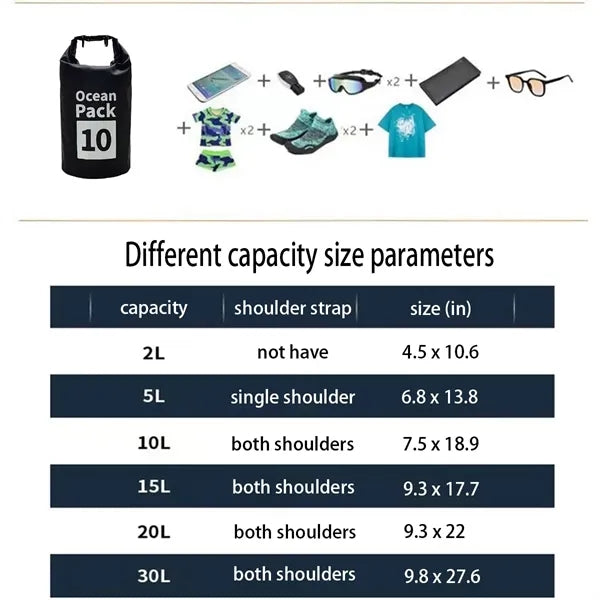 Large Capacity PVC Beach Waterproof Storage Bag