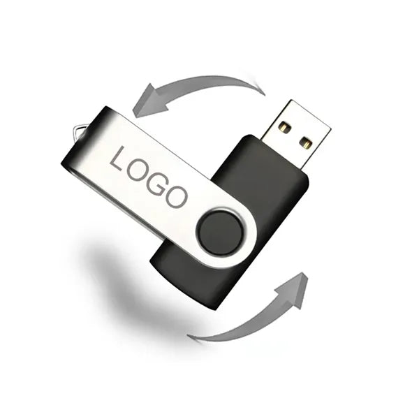 32gb USB 2.0 Flash Drive with Rotating Metal Cover