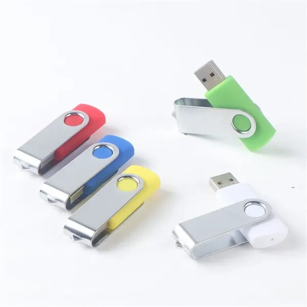 32gb USB 2.0 Flash Drive with Rotating Metal Cover