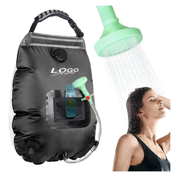 Portable solar shower bag