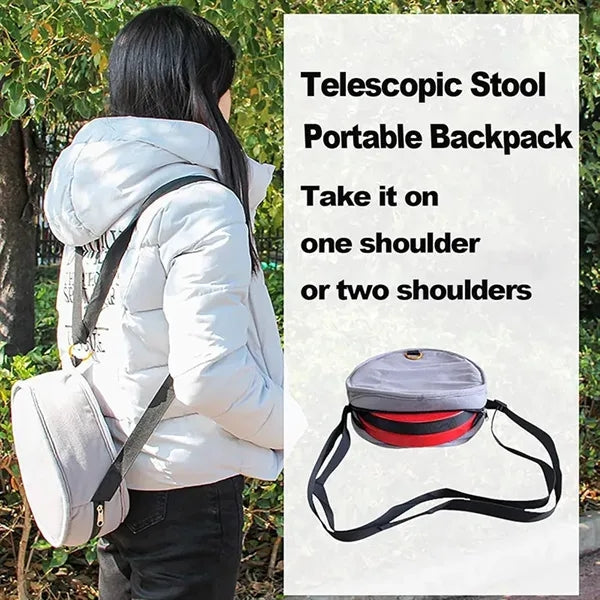 Portable Collapsible Stool with Cushion Pad