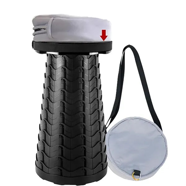 Portable Collapsible Stool with Cushion Pad