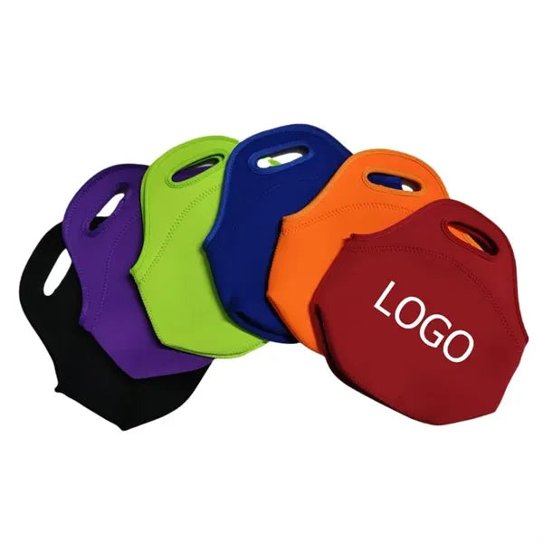 12" Zippered Neoprene Lunch Tote Bag