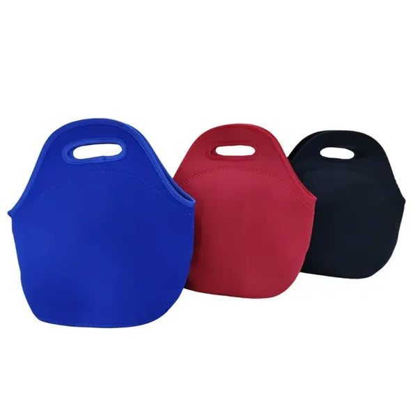 12" Zippered Neoprene Lunch Tote Bag