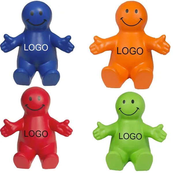 PU Colorful Smiley Boy Phone Holder