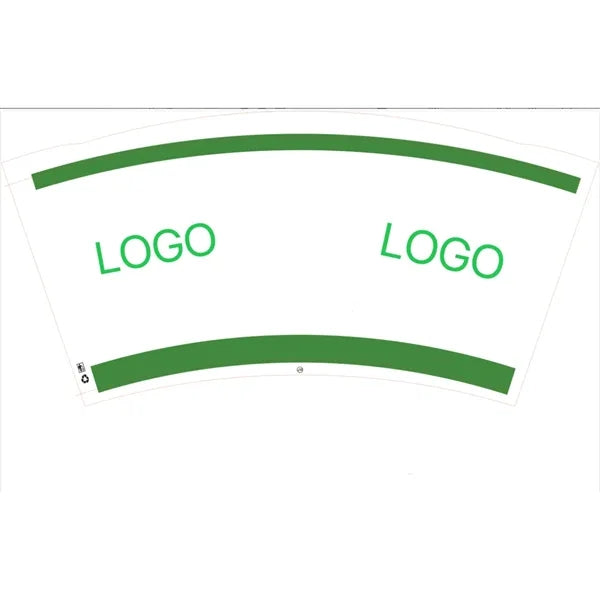 9 oz Eco Friendly Paper Cup White Digital