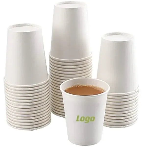 9 oz Eco Friendly Paper Cup White Digital