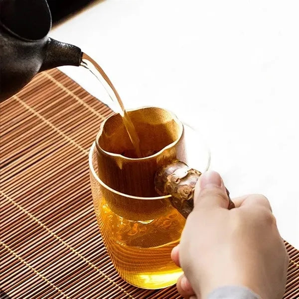Bamboo Tea Strainer Handmade Fine Mesh Filter Infuser