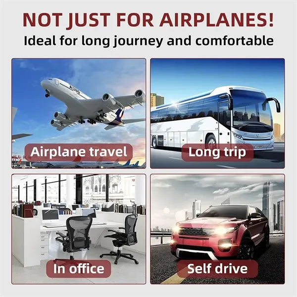 Plane Hammock Travel Memory Foam Airplane Foot Rest Portable