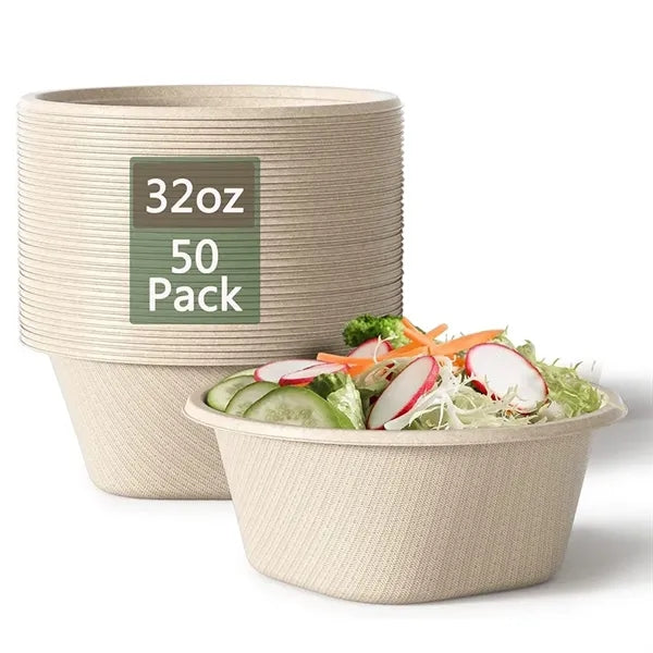 32 Oz Disposable Bowls Paper Eco-friendly