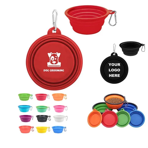 Collapsible Silicone Portable Travel Dog Bowl