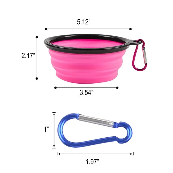 Silicone Collapsible Folding Soft Pet Bowl