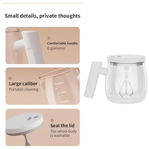 Mixing Glass Cup Rechargeable Full-automatic Stirring Mug