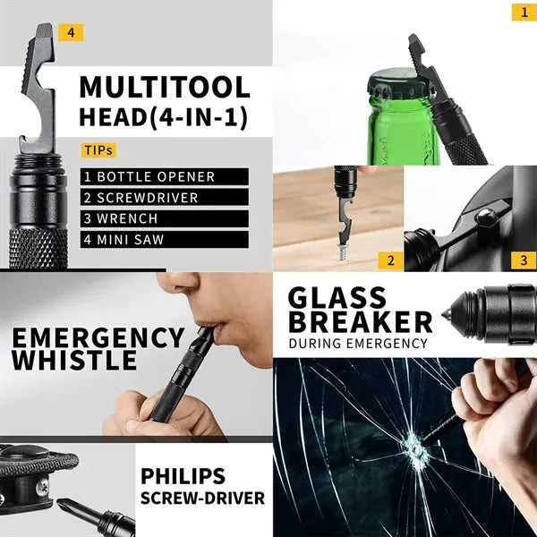 10 in 1 Multitool Tactical Pen Emergency Tools