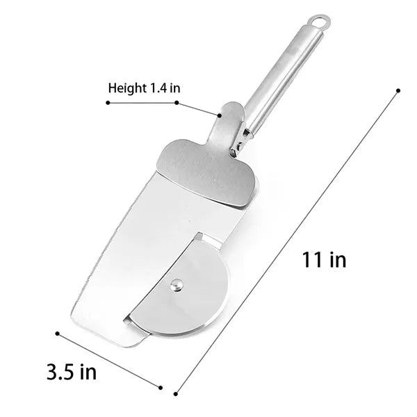 3 in 1 Pizza Cake Cheese Cutter Wheeler with Clip